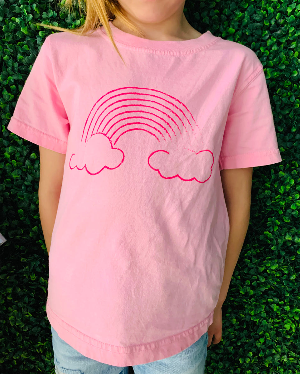 Pink online rainbow shirt