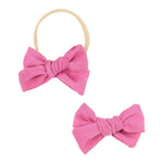 Hot Pink Cord Bow