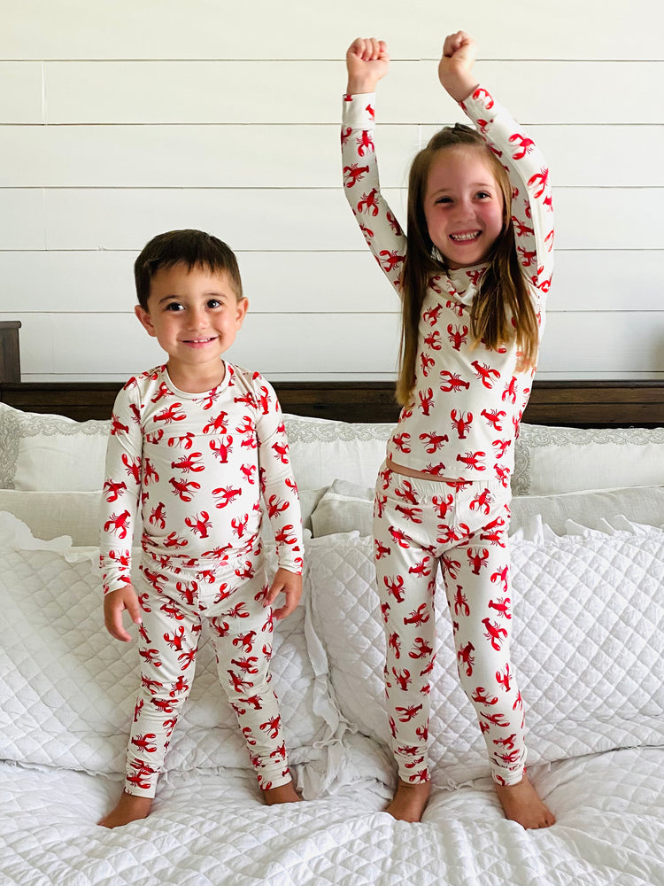 
            
                Load image into Gallery viewer, Lobster Two-Piece Pajama Set
            
        