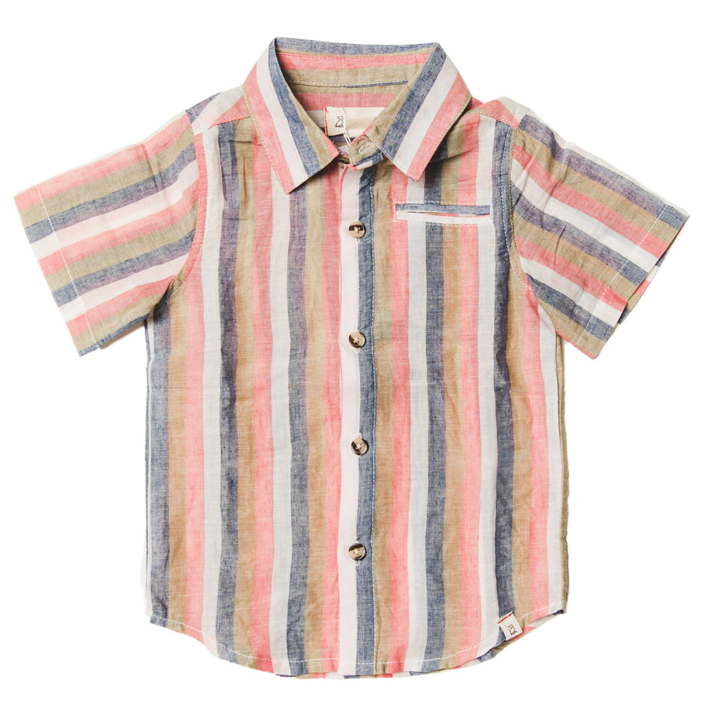 Peachy Days Striped Shirt